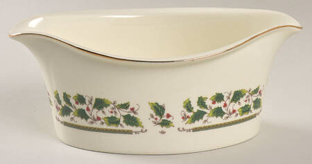 Holly Holiday Gravy Boat