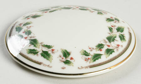 Holly Holiday Lid for 3" Round Box