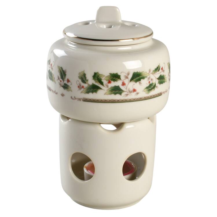 Holly Holiday Simmerer for Potpourri & Lid by Royal Limited