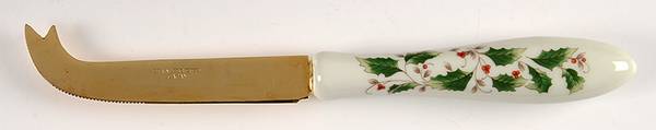 Holly Holiday Cheese Pick