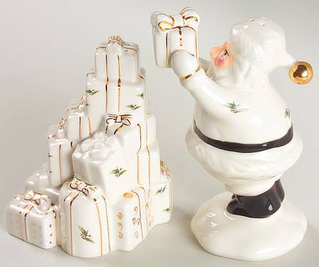 Holly Holiday Figural Salt & Pepper Set