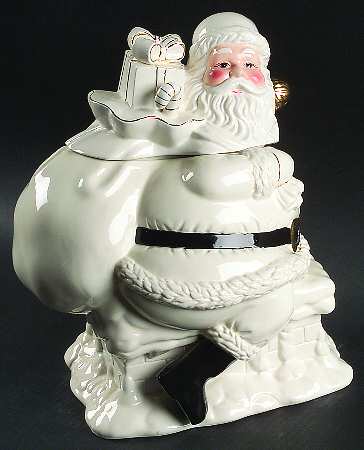 Holly Holiday Figural Cookie Jar & Lid