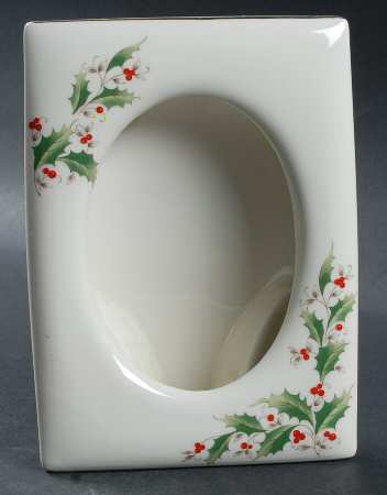 Holly Holiday Frame-Holds 3" X 4"