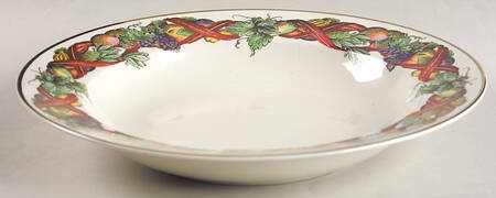Holiday Harvest Large Rim Soup Bowl