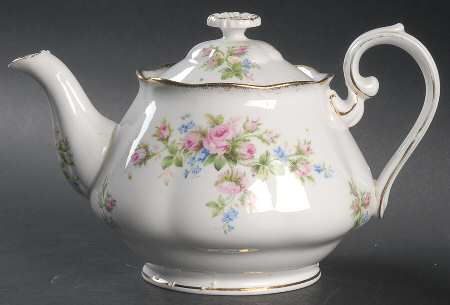 Moss Rose Teapot & Lid