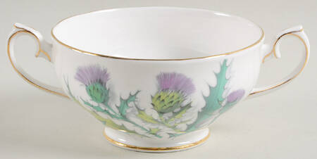 Queen O'Th' Highlands Footed Cream Soup Bowl