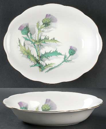 Queen O'Th' Highlands 9" Oval Vegetable Bowl