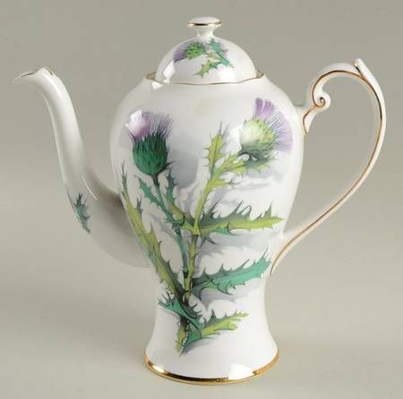 Queen O'Th' Highlands Coffee Pot & Lid