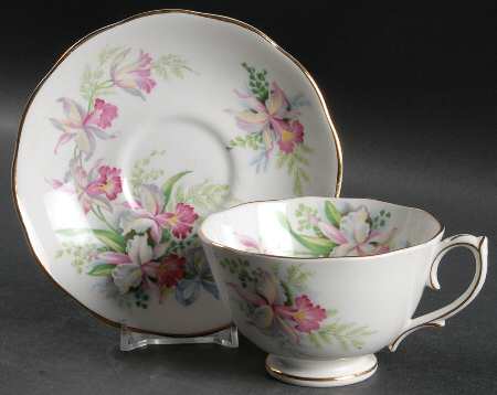 Sweet Romance Footed Cup & Saucer Set