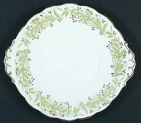 Whispering Grass Handled Cake Plate