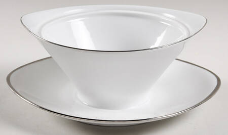 Royal Platinum Gravy Boat w/Attached Underplate No Lid