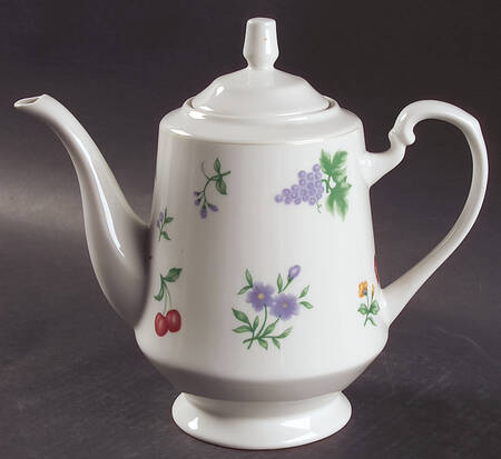 Chelsea (No Trim, Mustard Ring) Coffee Pot & Lid