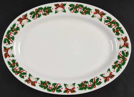Christmas Joy 14" Oval Serving Platter