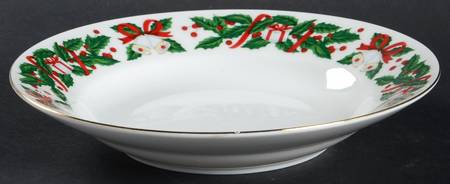 Christmas Joy Rim Soup Bowl