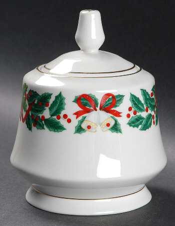 Holiday Cheer Sugar Bowl & Lid
