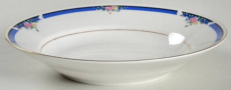 Morning Rose Rim Soup Bowl