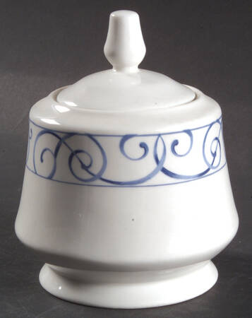 Vienna Blue Sugar Bowl & Lid