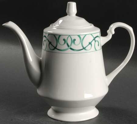 Vienna Green Coffee Pot & Lid