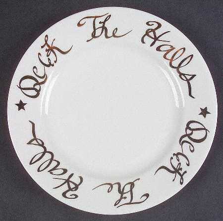 Deck the Halls (No Fruit) Dinner Plate