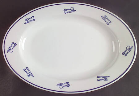 Dinnertime 15" Oval Serving Platter