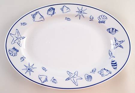 Elliot Bay 15" Oval Serving Platter