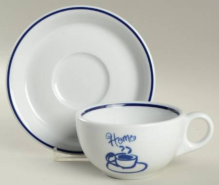 Home Flat Cup & Saucer Set