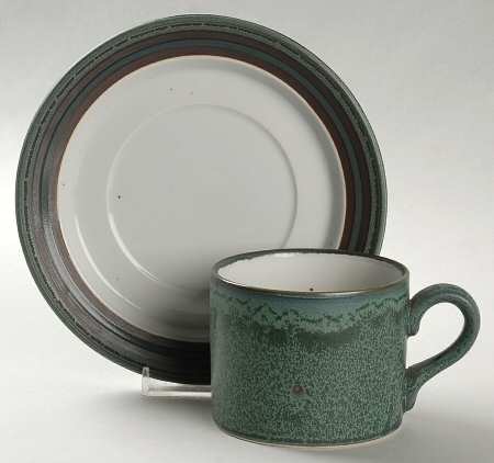 Arcadia Flat Cup & Saucer Set