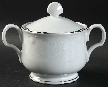 Bridal Lace Sugar Bowl & Lid by Ranmaru