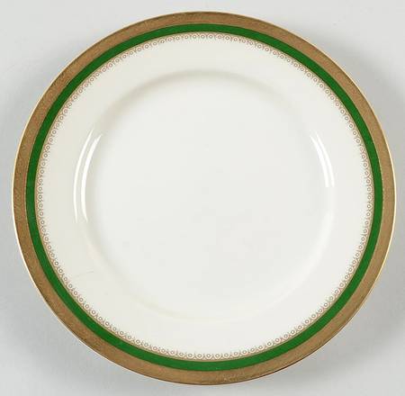 Buckingham Green and Gold Salad Plate