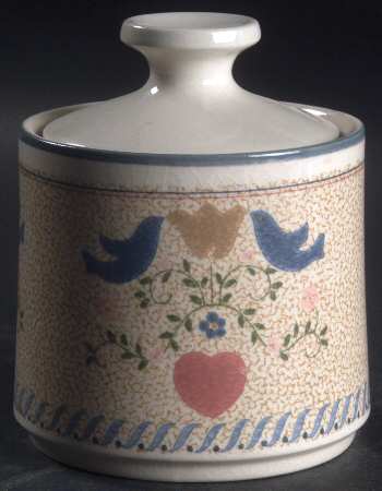 Country Cottage Sugar Bowl & Lid