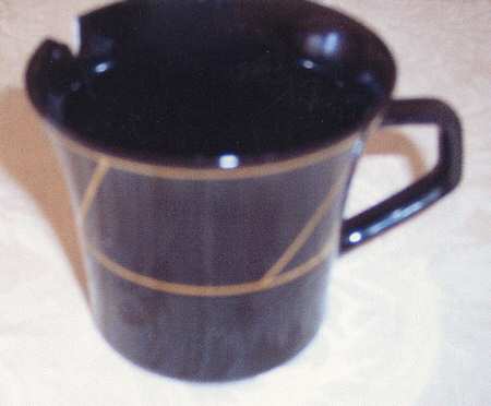 Crystalline Black Flat Cup