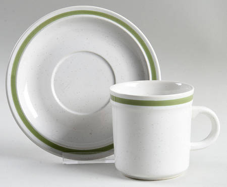 Dogwood Flat Cup & Saucer Set by Ranmaru