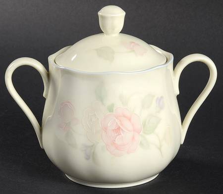 Flare Rose Sugar Bowl & Lid