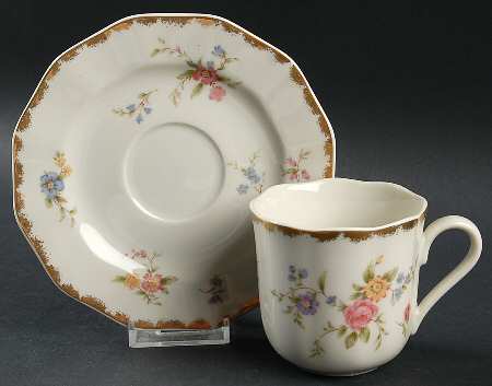Garden Delight Flat Cup & Saucer Set