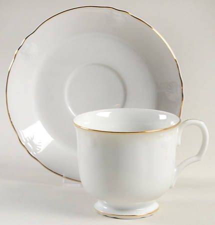 Footed Cup & Saucer Set