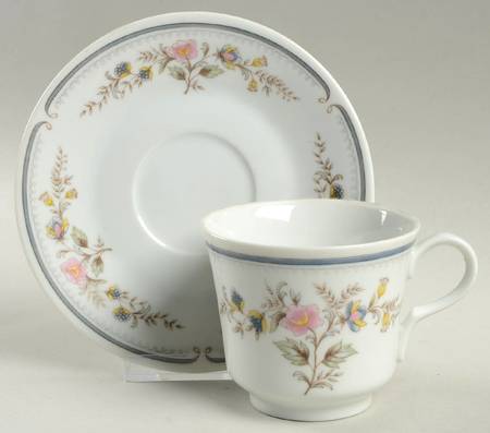 Hampton Flat Cup & Saucer Set