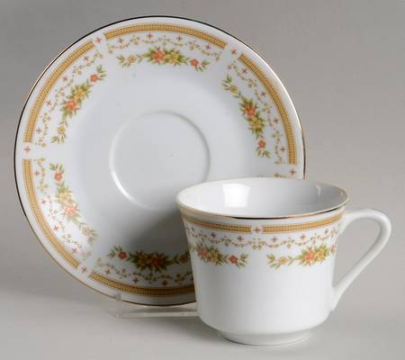 Hastings Rust Flat Cup & Saucer Set