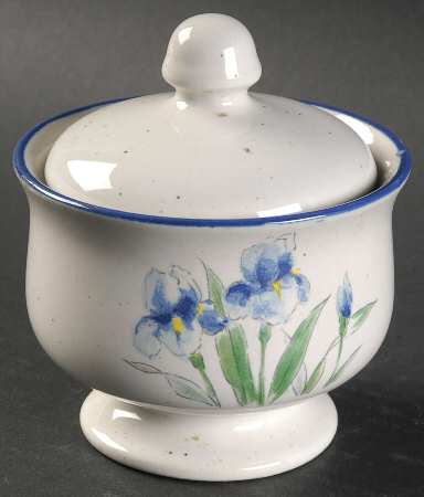 Iris Sugar Bowl & Lid