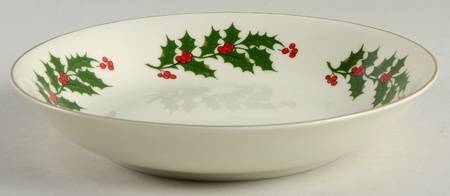 Ivory Holly Coupe Soup Bowl