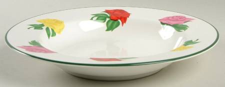 Just Roses Rim Soup Bowl
