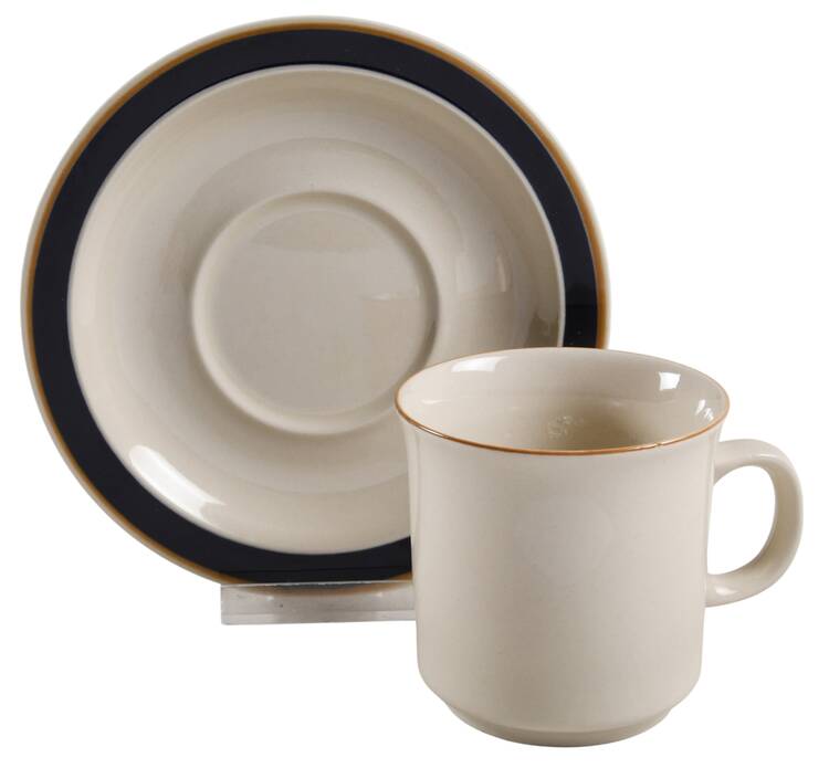 Laguna Flat Cup & Saucer Set by Ranmaru