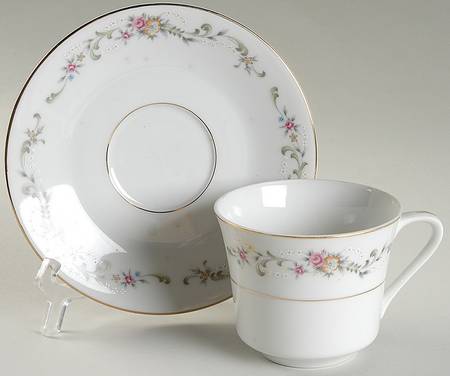 Limoge Flat Cup & Saucer Set