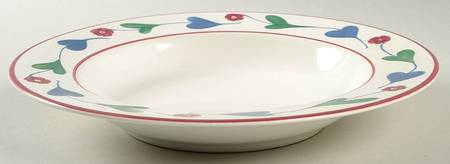 Mary's Garden Rim Soup Bowl