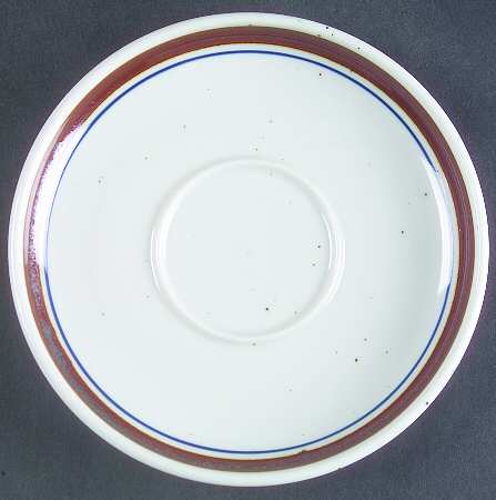 Potter's Choice Brown and Blue Saucer