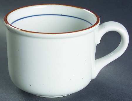 Potter's Choice Brown and Blue Flat Cup