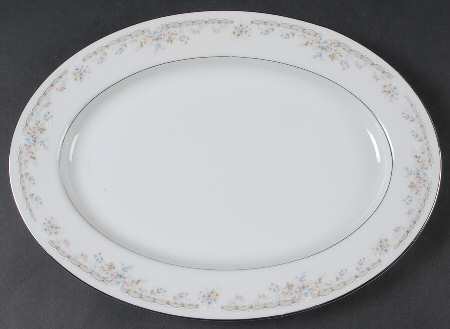 Rose Point 12" Oval Serving Platter