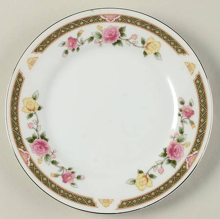 Rose Tapestry Bread & Butter Plate