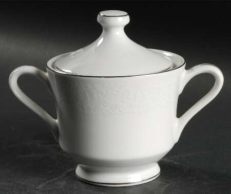 Silver Lace Sugar Bowl & Lid