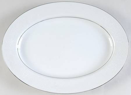 Silver Lace 12" Oval Serving Platter
