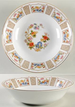 Spring Moon 9" Round Vegetable Bowl by Ranmaru